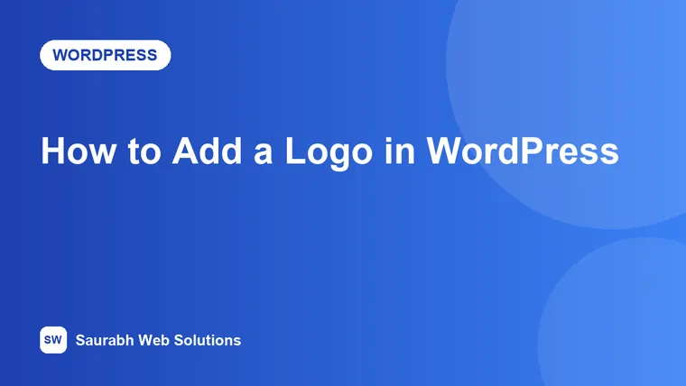 How to Add a Logo in WordPress (Theme Customizer and Elementor) - cover image