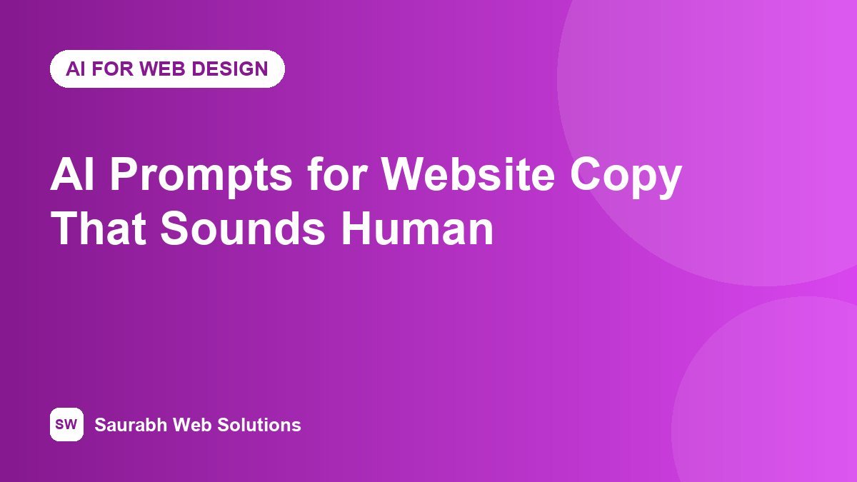 AI Prompts for Website Content: How to Get Copy That Sounds Human (With Examples) - cover image