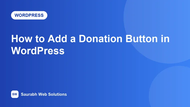 How to Add a Donation Button in WordPress (UPI, PayPal and Stripe) - cover image