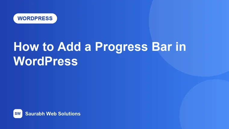 How to Add a Progress Bar in WordPress (Skills, Goals and Reading Progress) - cover image