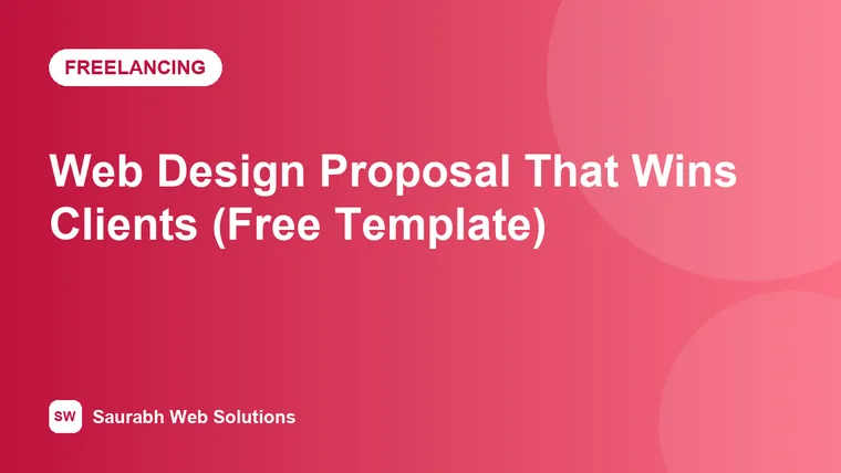 How to Write a Web Design Proposal That Wins Clients (Free Word Template) - cover image